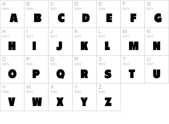 Berlin uppercase A-Z preview