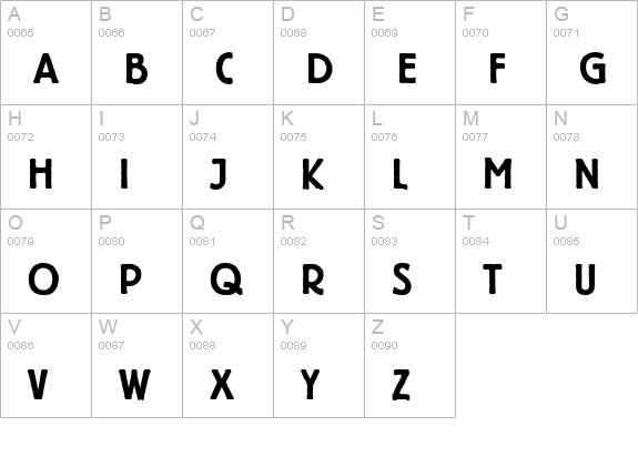 Berliner Grotesk D Demi Bold uppercase A-Z preview