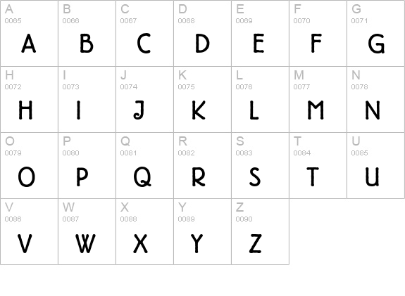 Berliner Grotesk D Light uppercase A-Z preview