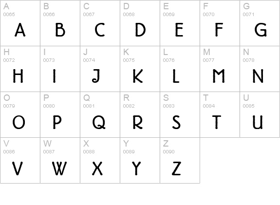 Berliner Grotesk Light uppercase A-Z preview