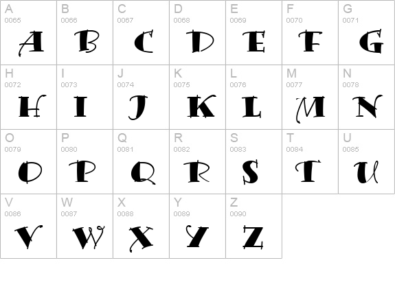 Bermuda LP Solid uppercase A-Z preview