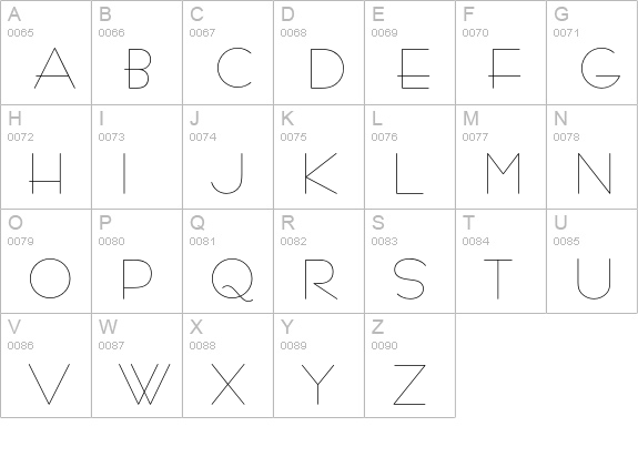 Bernhard Fashion uppercase A-Z preview