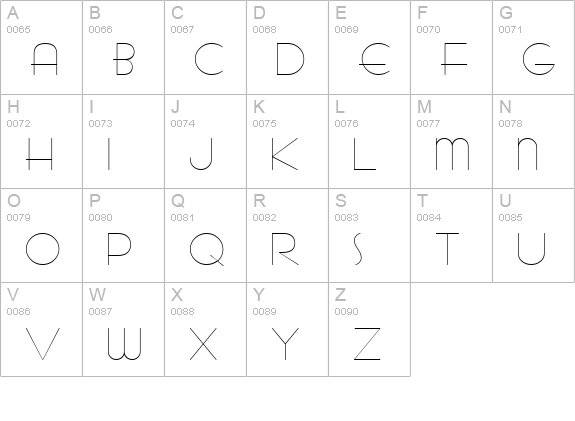 Bernhard Fashion ICG Alt uppercase A-Z preview