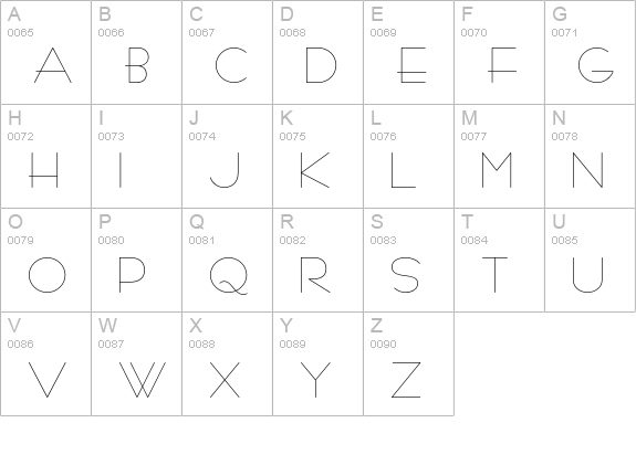 BernhardFashionICG uppercase A-Z preview