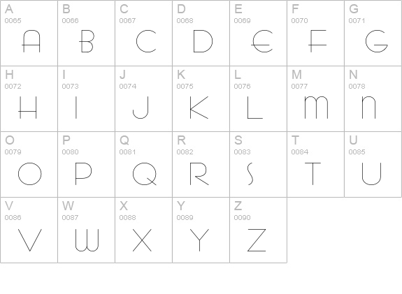BernhardFashionICG-Alt uppercase A-Z preview