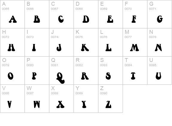 Berthside uppercase A-Z preview