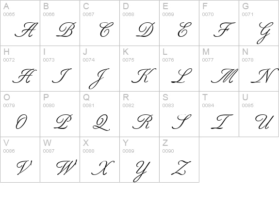 BestDB Normal uppercase A-Z preview