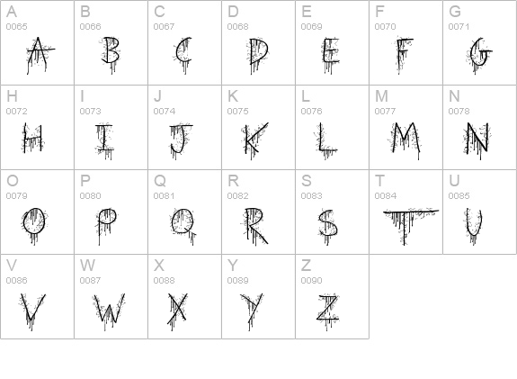 Beware of the Hogs uppercase A-Z preview