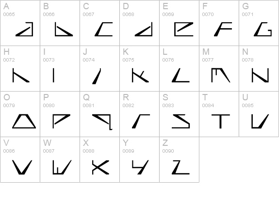 biasel  uppercase A-Z preview