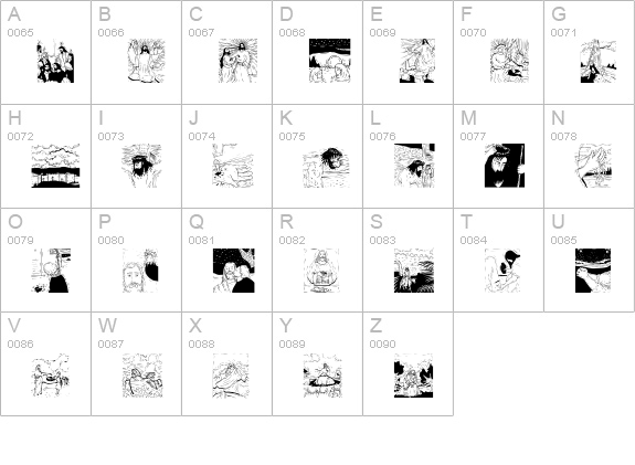 BiblishPictures uppercase A-Z preview