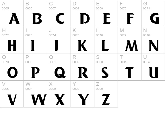 Big Bad Wolf uppercase A-Z preview