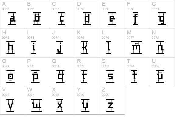 Big In America uppercase A-Z preview