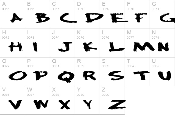Big Plain uppercase A-Z preview