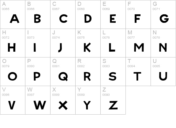 Big Sky uppercase A-Z preview