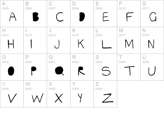 BigBrotherPen uppercase A-Z preview