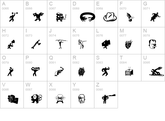 BigCheeseDarkA uppercase A-Z preview