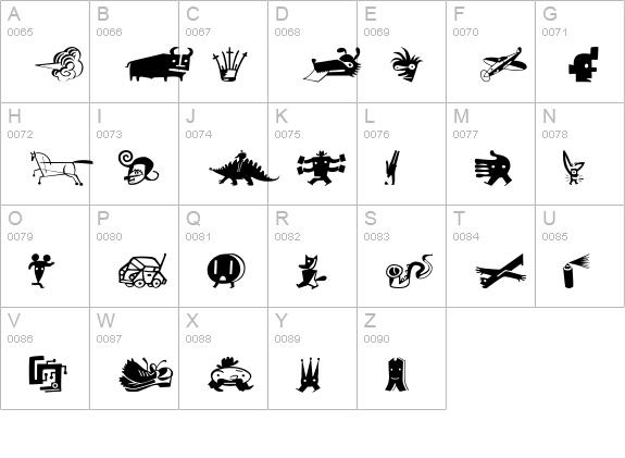 BigCheeseLight uppercase A-Z preview