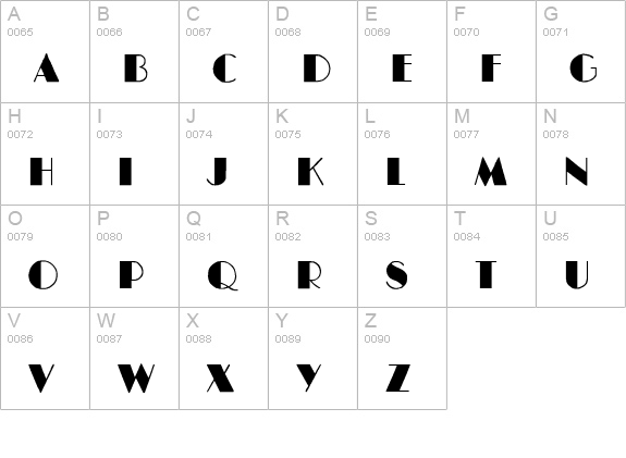 BIGCITY-Normal uppercase A-Z preview