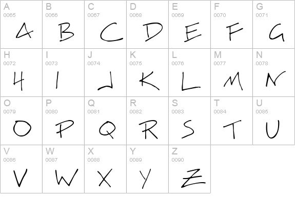 BigMisterC uppercase A-Z preview