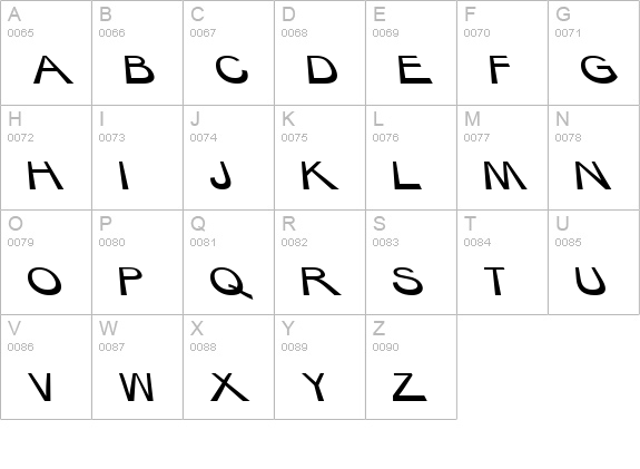 BigRedDAy Normal uppercase A-Z preview