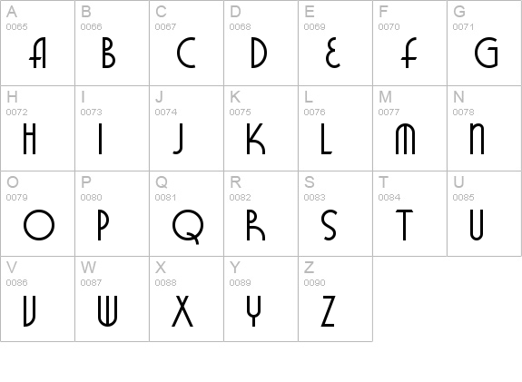 BigTentPlayersNF uppercase A-Z preview
