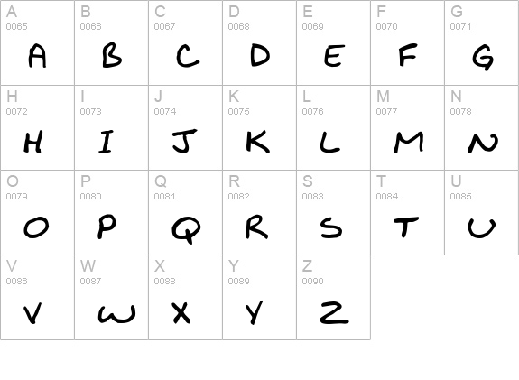 Biko Normal uppercase A-Z preview