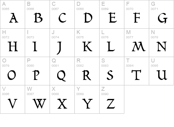 BilboDisplay Bold uppercase A-Z preview