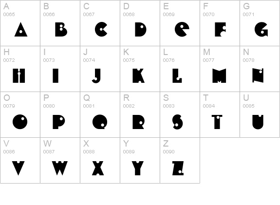 Billings uppercase A-Z preview