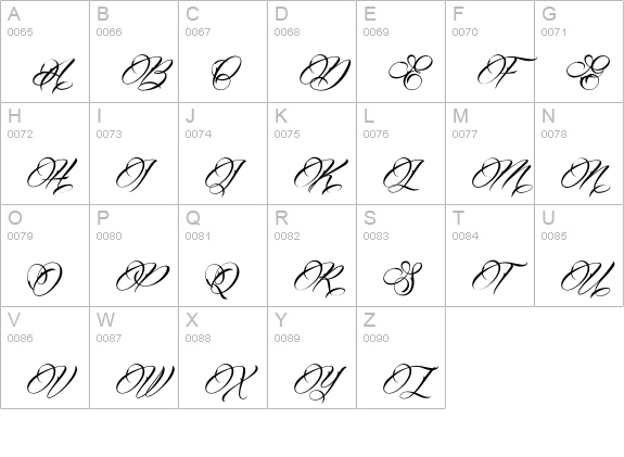 Billion Stars Personal Use  uppercase A-Z preview