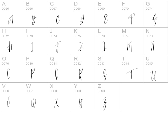 Billions uppercase A-Z preview
