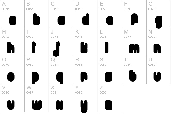 Billo uppercase A-Z preview
