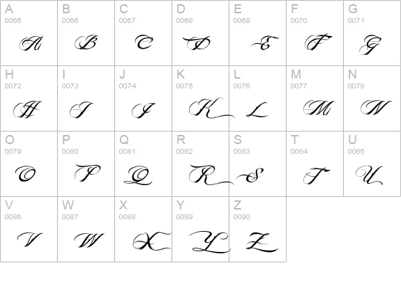 BILLY ARGEL FONT uppercase A-Z preview
