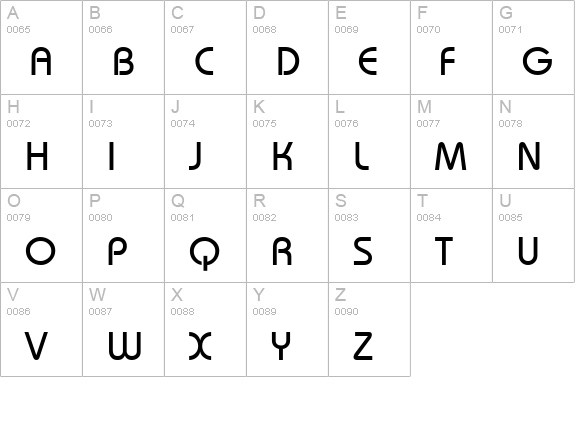 Bimini Normal uppercase A-Z preview