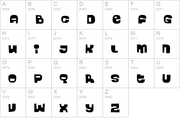 Bingo uppercase A-Z preview