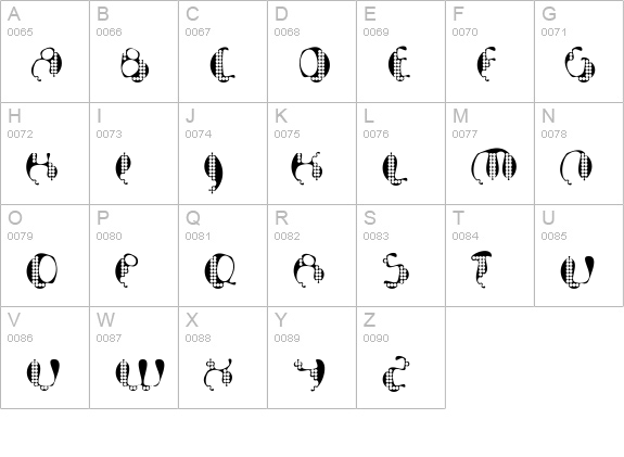 Bionic-Dynamic uppercase A-Z preview