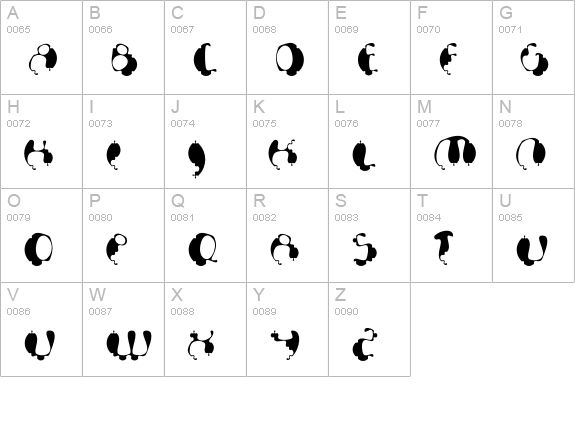 Bionic-Organic uppercase A-Z preview
