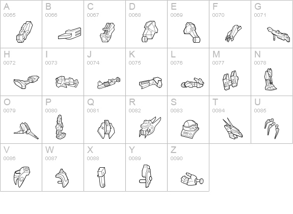 Bioprosthesis-Regular uppercase A-Z preview