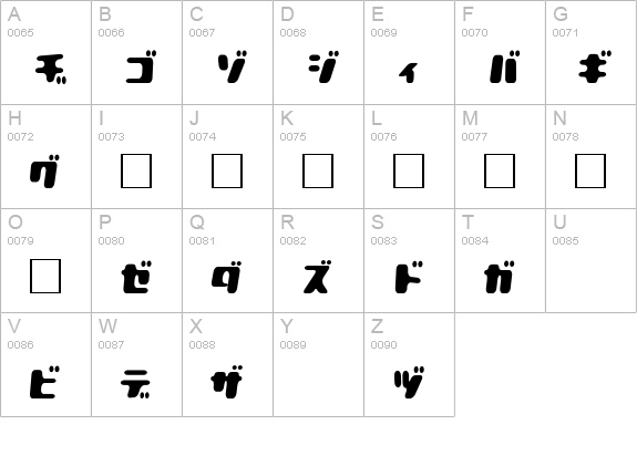 Bipolar Regular uppercase A-Z preview