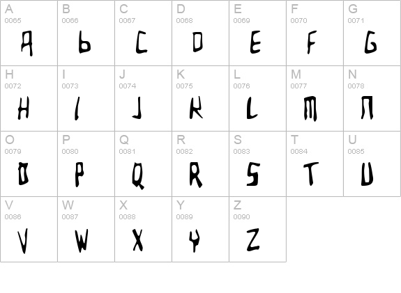 Birdland Aeroplane uppercase A-Z preview
