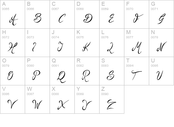Birds of Feather uppercase A-Z preview