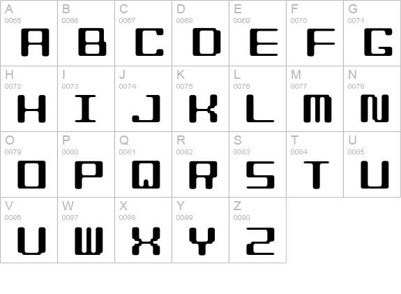 Biscuits (sRB) uppercase A-Z preview