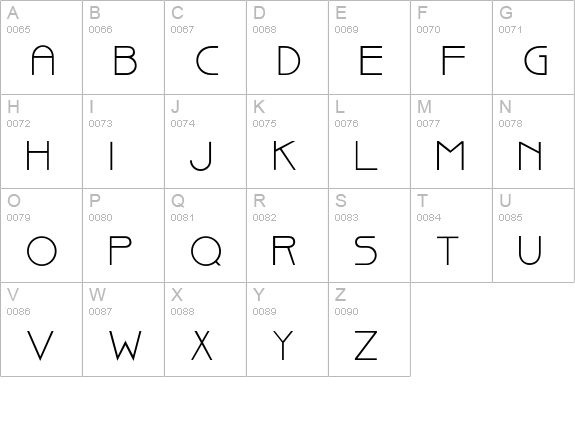 BisqueFont uppercase A-Z preview