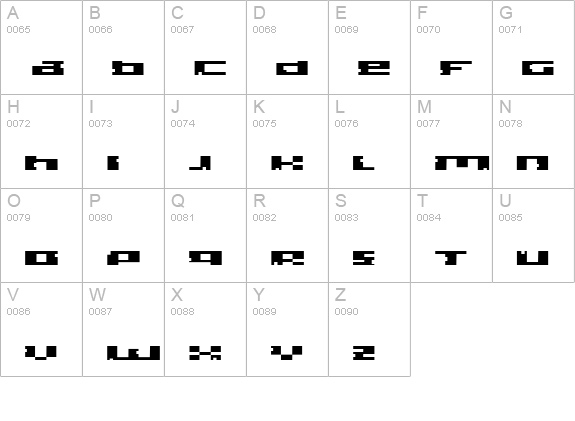 Bite uppercase A-Z preview
