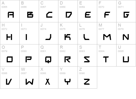 Biting My Nails uppercase A-Z preview