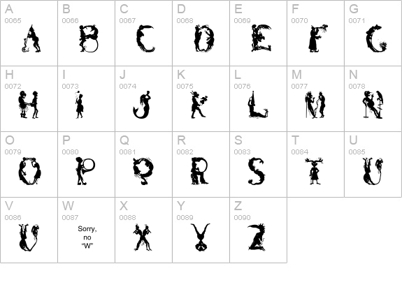 Bizarro Regular uppercase A-Z preview