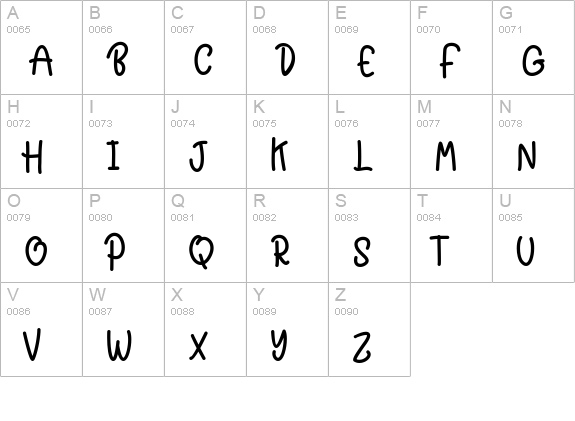 Black Butter uppercase A-Z preview