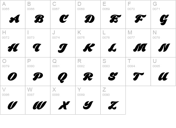 Black Fox Personal Use Only uppercase A-Z preview