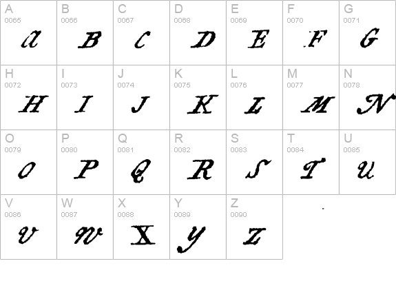 Black Sam's Gold uppercase A-Z preview