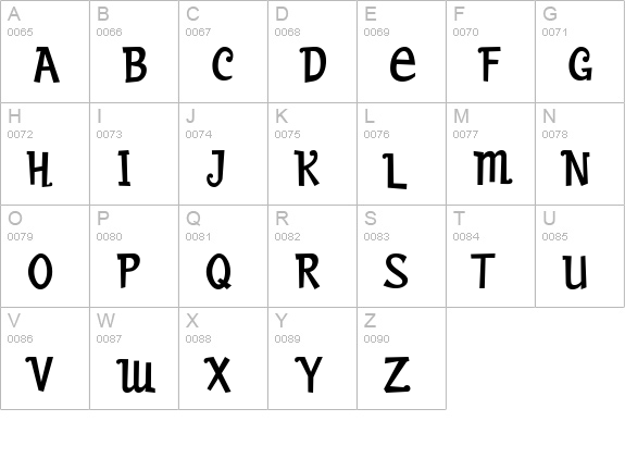Blairesque Festive JF uppercase A-Z preview