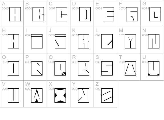 Blaise  uppercase A-Z preview